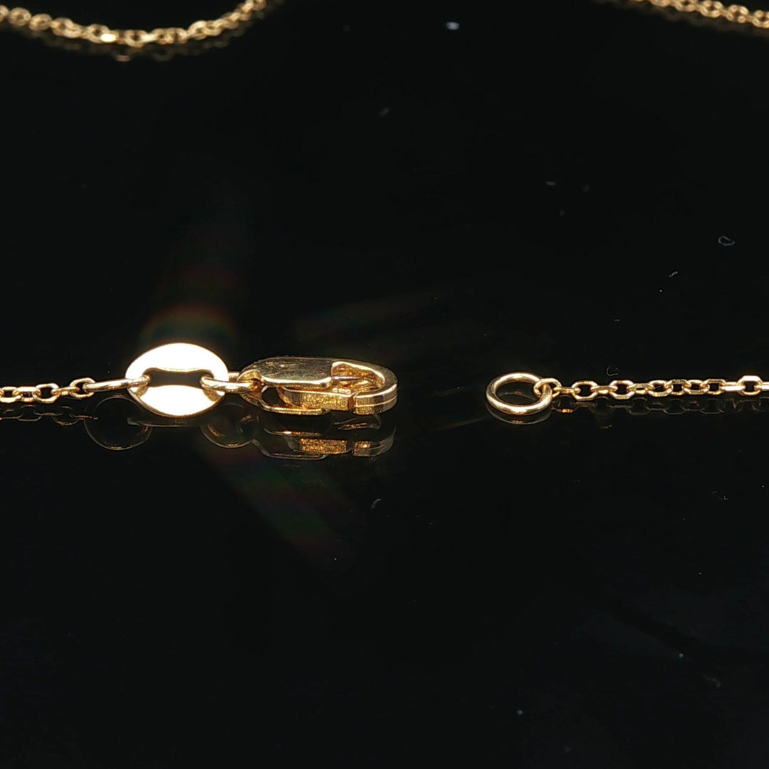 Brand New 0.25ct Natural Diamond Bezel Set Pendant Necklace in 14k Yellow Gold