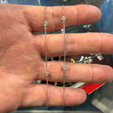 Brand New 0.65cttw Natural Diamonds by the Yard Necklace in 14k Gold