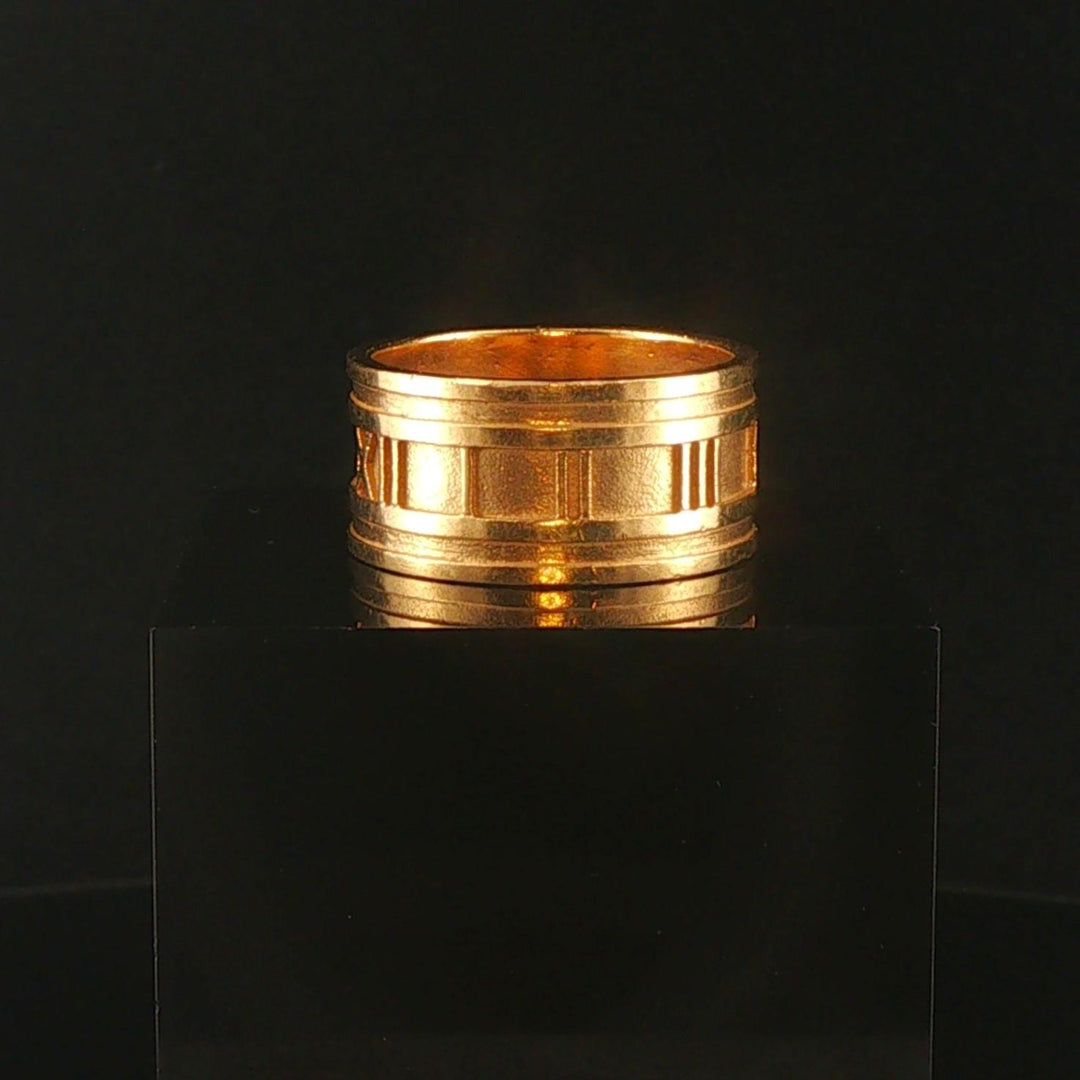 Tiffany & Co. Atlas Vintage 18k Yellow Gold 14g Solid Band Ring Size 10.5