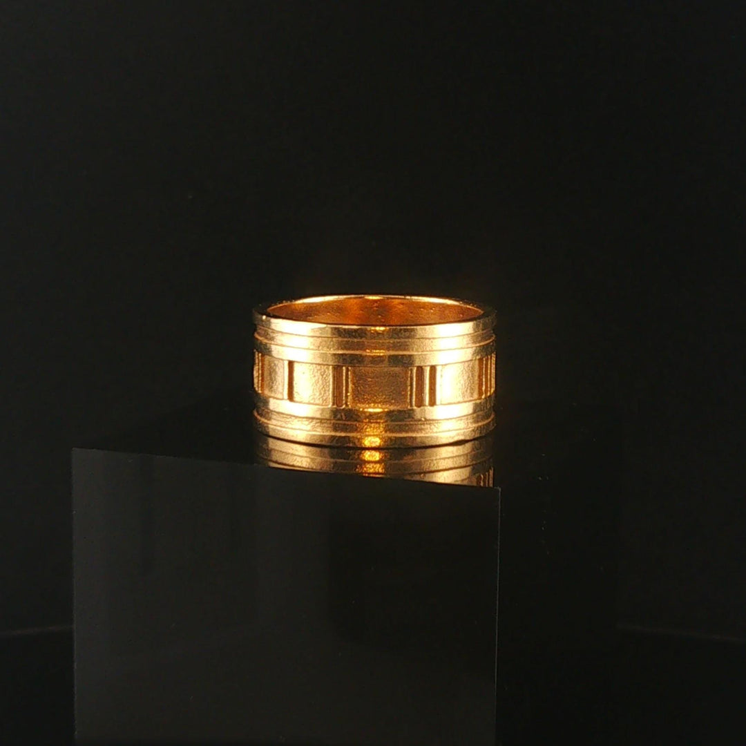 Tiffany & Co. Atlas Vintage 18k Yellow Gold 14g Solid Band Ring Size 10.5