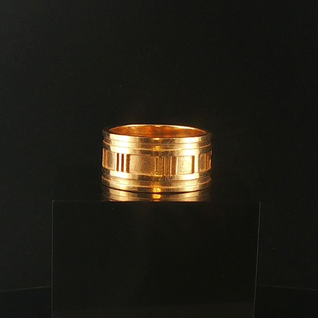 Tiffany & Co. Atlas Vintage 18k Yellow Gold 14g Solid Band Ring Size 10.5