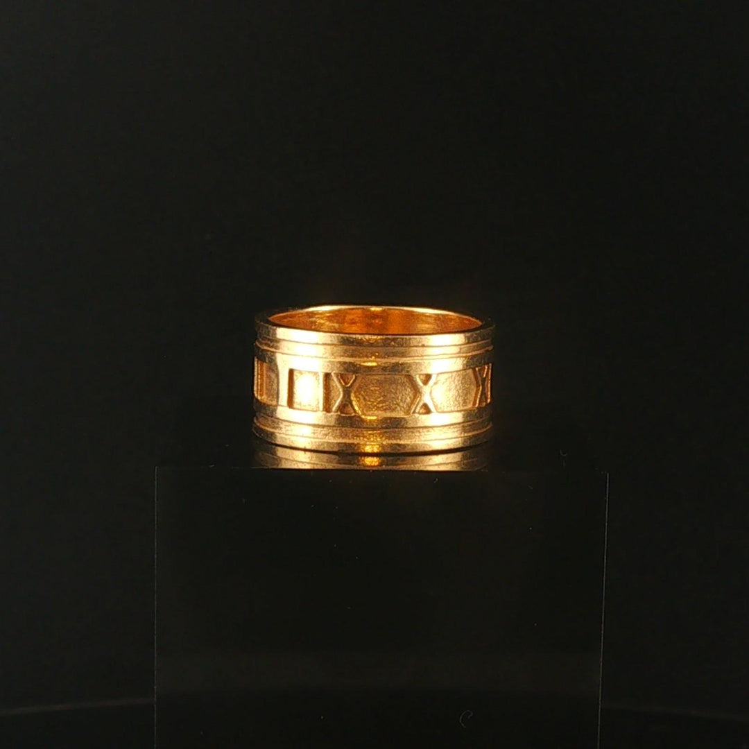 Tiffany & Co. Atlas Vintage 18k Yellow Gold 14g Solid Band Ring Size 10.5