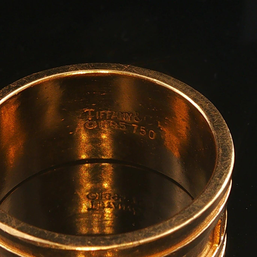 Tiffany & Co. Atlas Vintage 18k Yellow Gold 14g Solid Band Ring Size 10.5