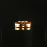 14k Yellow Gold and 1cttw Diamond Solid 4mm Half Eternity Band Ring Size 6