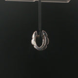 18k White Gold and 1.25cttw Diamond Solid Huggie Earrings Italy