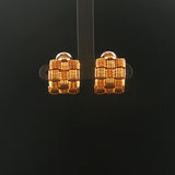 Roberto Coin Appassionata 18k Yellow Gold Vintage Woven Earclips Italy