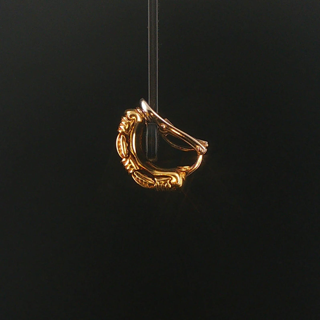 Roberto Coin Appassionata 18k Yellow Gold Vintage Woven Earclips Italy