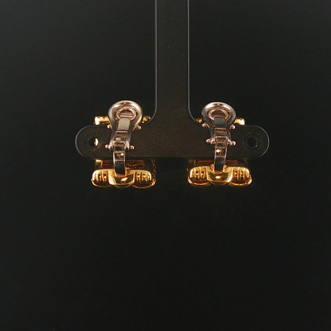 Roberto Coin Appassionata 18k Yellow Gold Vintage Woven Earclips Italy