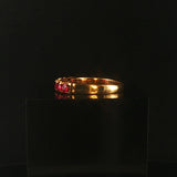 18k Yellow Gold and 1cttw Round Vintage Ladies Band Ring Size 8.25