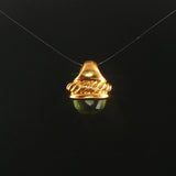 David Yurman 18k Yellow Gold and Peridot Pendant