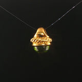 David Yurman 18k Yellow Gold and Peridot Pendant