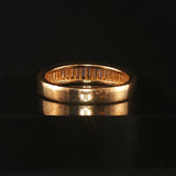 14k Yellow Gold and 0.75cttw Baguette Cut Diamond Men's Band Ring Size 10