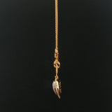 Effy 14k Yellow Gold and 0.75cttw Pave Diamond Puffy Heart Pendant Necklace 18"