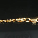 Effy 14k Yellow Gold and 0.75cttw Pave Diamond Puffy Heart Pendant Necklace 18"