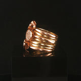 Effy 14k Yellow and Rose Gold 0.85cttw Diamond Multi Band Ring Size 7