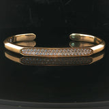 David Yurman 18k Yellow Gold and 1cttw Diamond Cuff Bracelet 7"