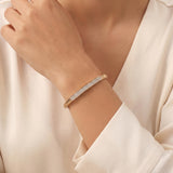 David Yurman 18k Yellow Gold and 1cttw Diamond Cuff Bracelet 7"