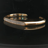 David Yurman 18k Yellow Gold and 1cttw Diamond Cuff Bracelet 7"