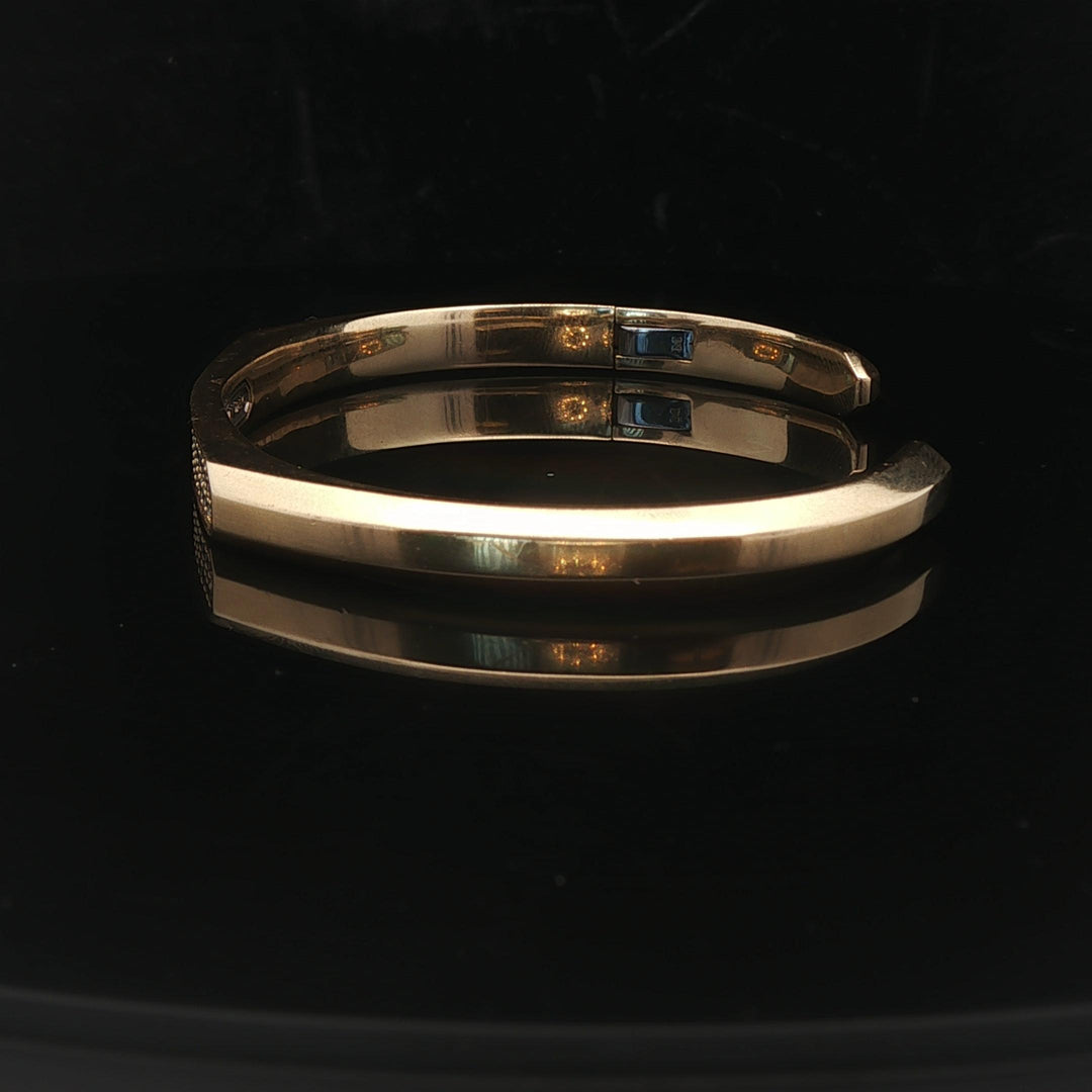 David Yurman 18k Yellow Gold and 1cttw Diamond Cuff Bracelet 7"