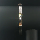 18k White Gold and 3.48ttw Diamond Heavy 23.7g Bangle Bracelet 7.25"
