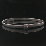 Marco Bicego 18k White Gold and Diamond Masai Coil Bracelet Italy 6.75"