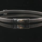 Marco Bicego 18k White Gold and Diamond Masai Coil Bracelet Italy 6.75"