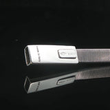 Marco Bicego 18k White Gold and Diamond Masai Coil Bracelet Italy 6.75"