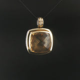 David Yurman 18k Yellow Gold Sterling Silver and Citrine Albion Pendant