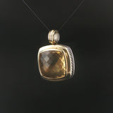David Yurman 18k Yellow Gold Sterling Silver and Citrine Albion Pendant