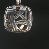 David Yurman 18k Yellow Gold Sterling Silver and Citrine Albion Pendant