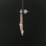 14k White Gold and 1.25cttw Diamond Vintage Filigree Drop Dangle Earrings