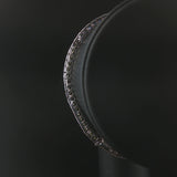 18k White Gold 33.2g Diamond and Rainbow Sapphire Link Bracelet 7"