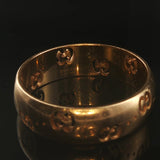 Gucci 18k Yellow Gold 5.5g Solid Logo Band Ring Italy Size 8.5
