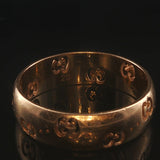 Gucci 18k Yellow Gold 5.5g Solid Logo Band Ring Italy Size 8.5