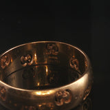 Gucci 18k Yellow Gold 5.5g Solid Logo Band Ring Italy Size 8.5