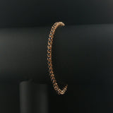 14k Yellow Gold and 1.74cttw Blue Sapphire Vintage Tennis Bracelet 7"