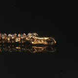 14k Yellow Gold and 1.62cttw Diamond Vintage Tennis Bracelet 7.25"