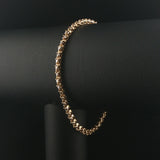 14k Yellow Gold and 1.62cttw Diamond Vintage Tennis Bracelet 7.25"