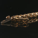 14k Yellow Gold and 1.62cttw Diamond Vintage Tennis Bracelet 7.25"