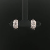 Craig Drake 18k White Gold and 0.70cttw Diamond Solid Huggie Ear Clips