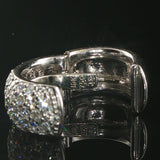 Craig Drake 18k White Gold and 0.70cttw Diamond Solid Huggie Ear Clips