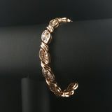 14k Yellow Gold and 4cttw Diamond Heavy 25.6g Link Bracelet 7"