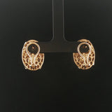 14k Yellow and White Gold 1cttw Diamond Vintage Earrings