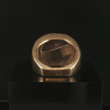 14k Yellow Gold Purple Star Sapphire Vintage Heavy Ring Size 7.25