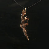 14k Yellow Gold Victorian Seed Pearl and 0.20ct Diamond Starburst Pin Pendant