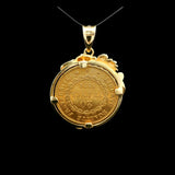 14k Yellow Gold and 21.6k Gold 1876 20 French Francs Gold Coin Pendant