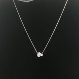 Brand New 1ct Natural Diamond Bezel Set Pendant Necklace in 14k Gold