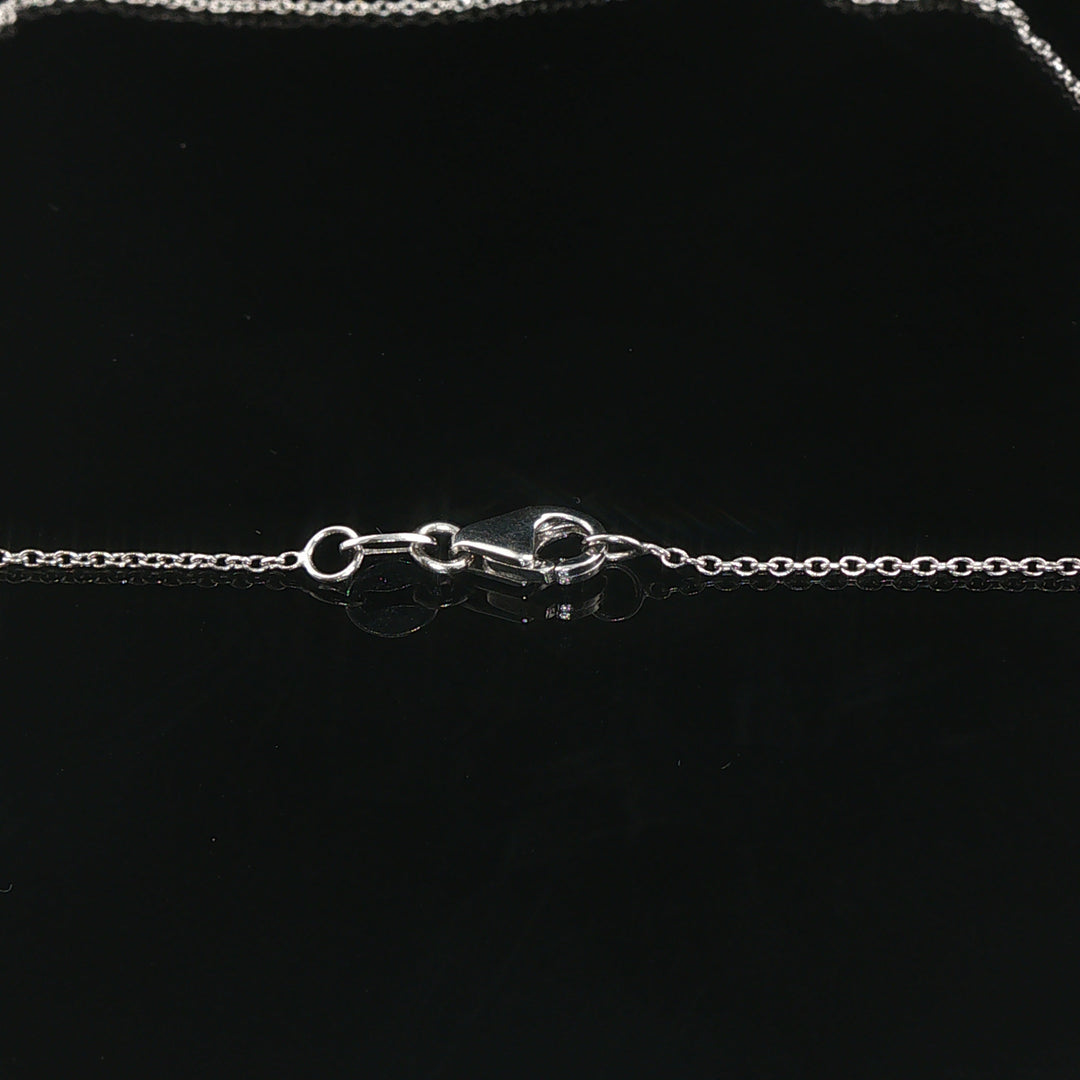 Brand New 1ct Natural Diamond Bezel Set Pendant Necklace in 14k Gold