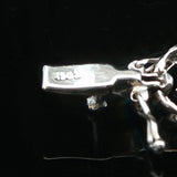 18k White Gold and 2cttw Diamond Vintage Filigree Ladies Bracelet 7.25"