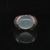 Le Vian 14k White Gold Moonstone Blue Sapphire and Diamond Ring Size 7